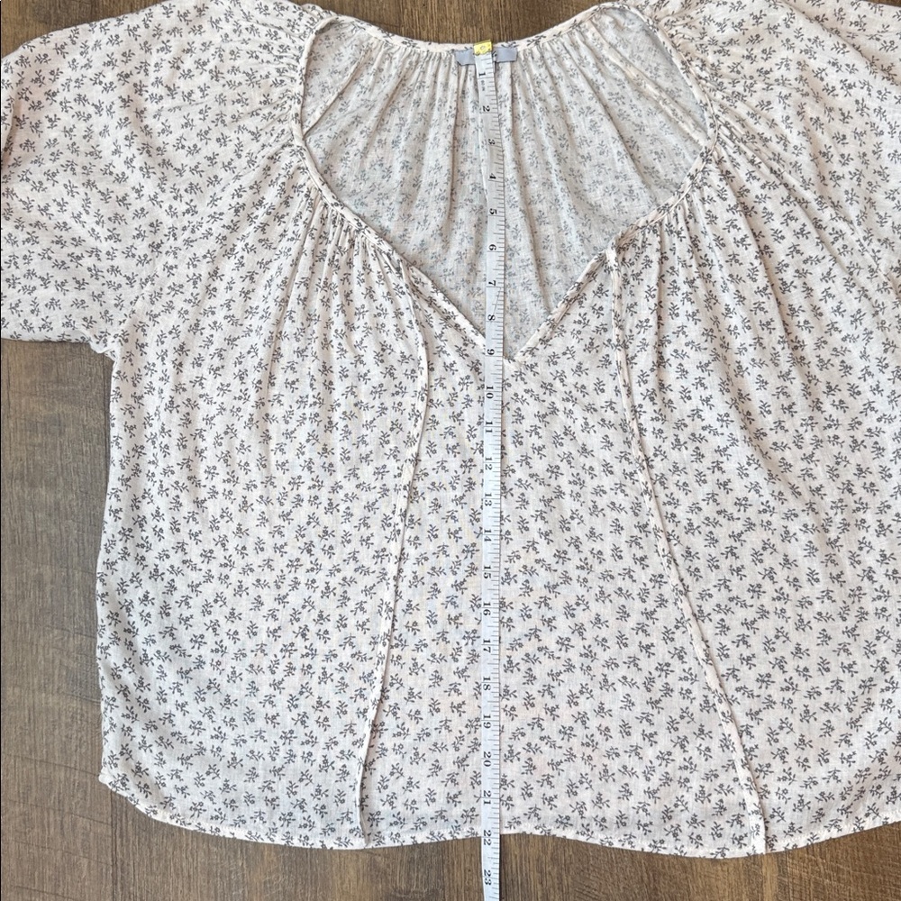 Rails Women's Kristie Top Cream Bella Ditsy Floral Peasant Blouse Size X-Small - Picture 11 of 16